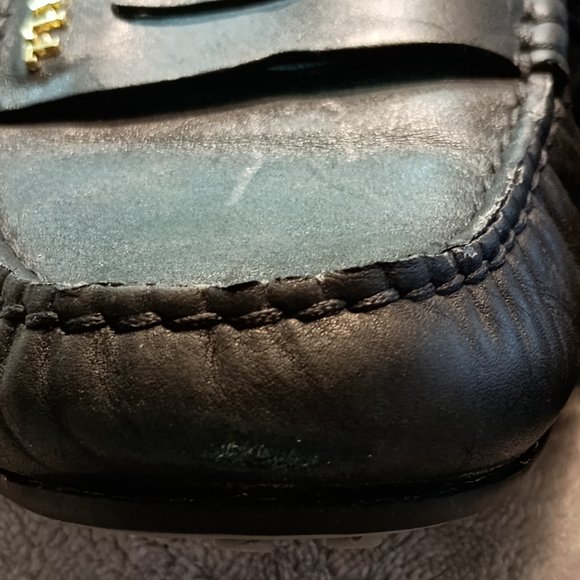 Ralph Lauren Belen Black Leather Driver Loafer - Picture 11 of 15